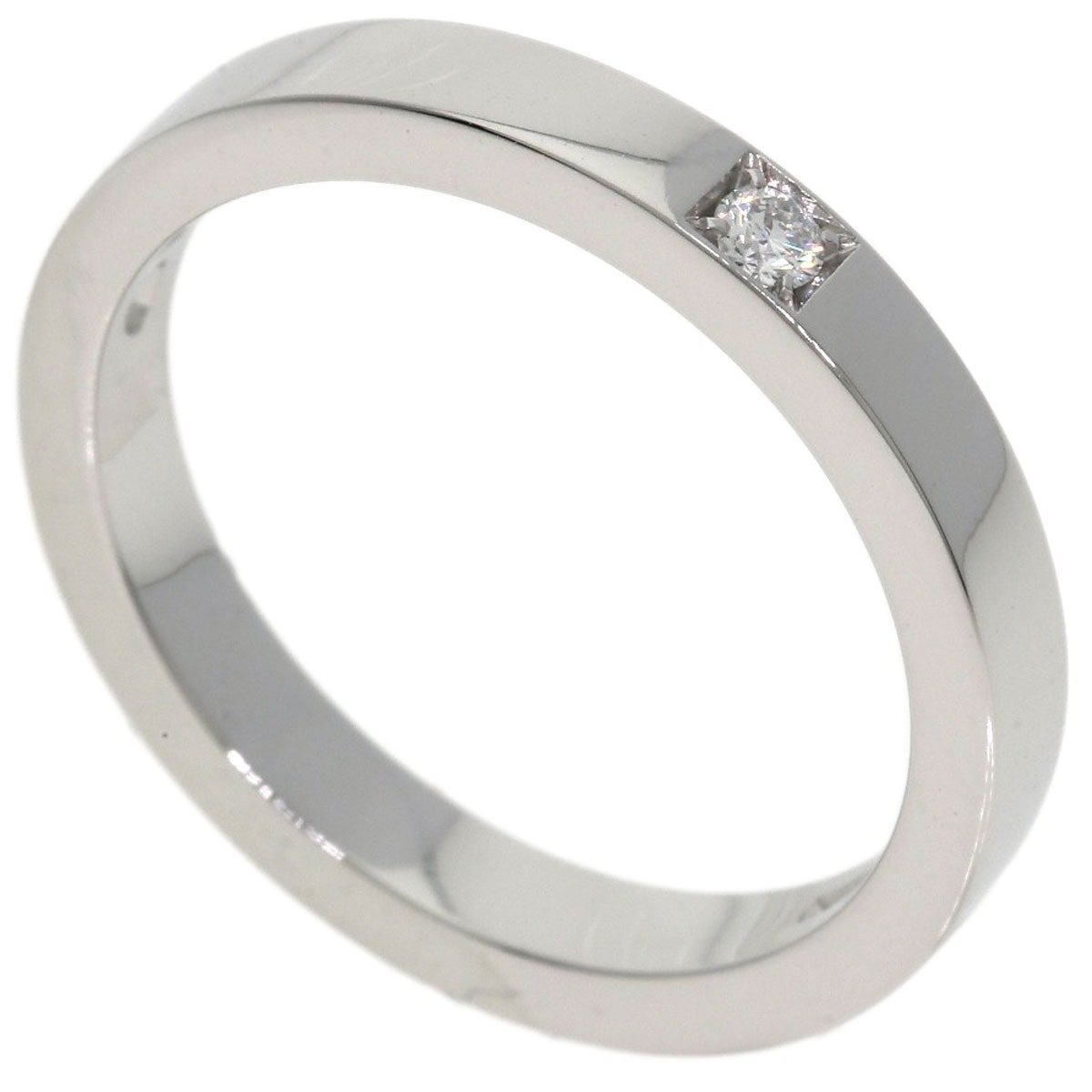 BVLGARI ブルガリ マリーミー 1P ダイヤモンド リング・指輪 PT950 レディース [中古]