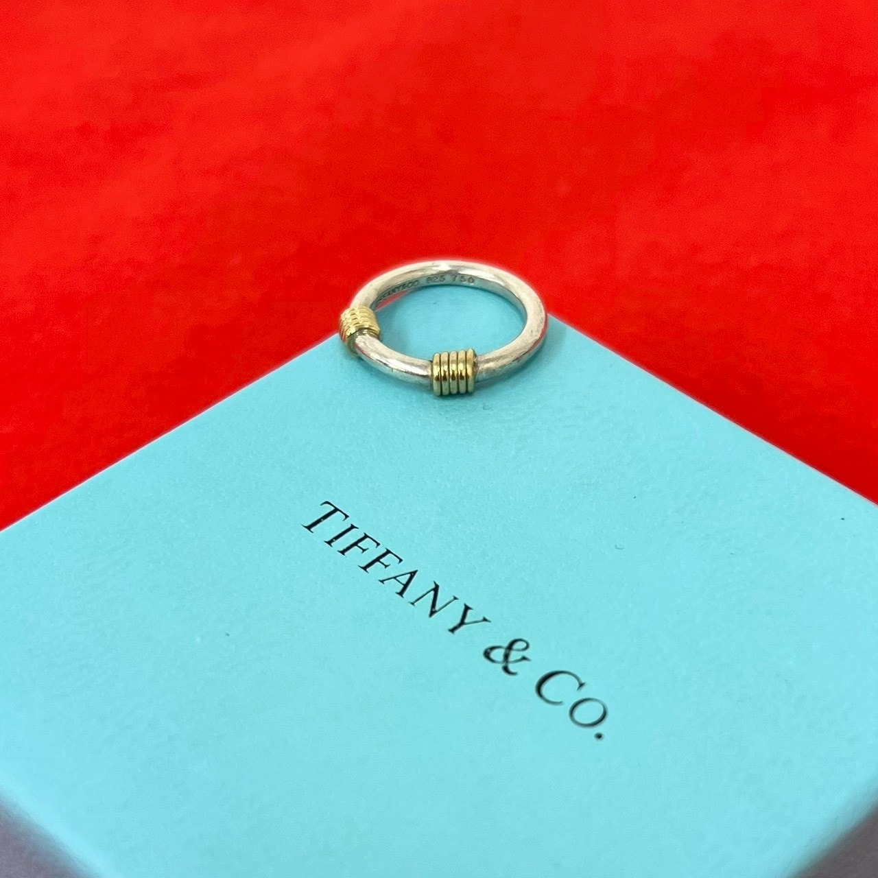 TIFFANY&Co. ティファニー バンドウィズ 2ワイヤー リング シルバー925 K18イエローゴールド リング・指輪 6号 シルバー
20608