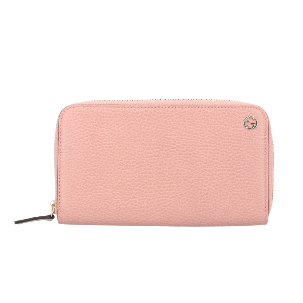 グッチ インターロッキングG 長財布 レザー 449347 レディース GUCCI  中古