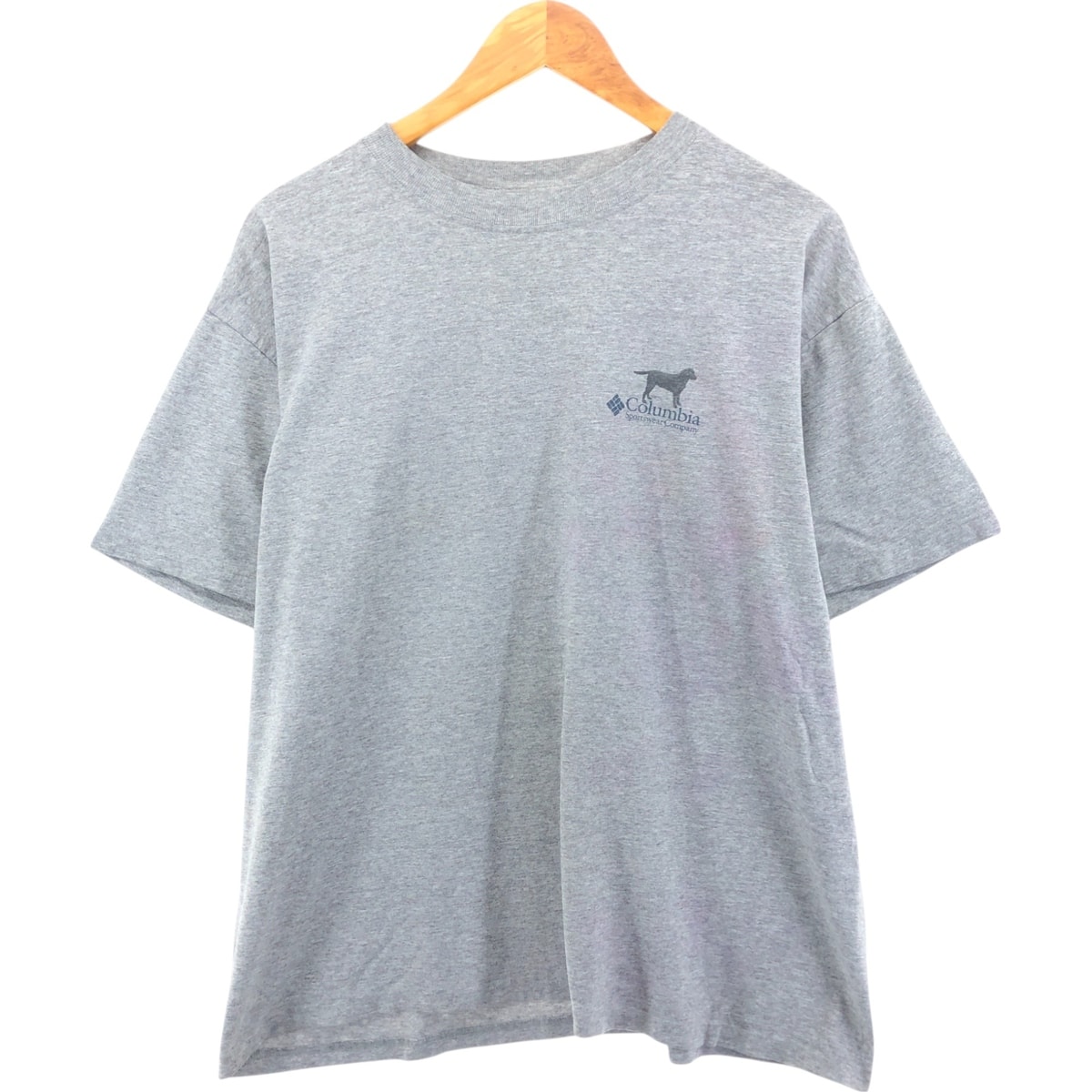 古着 コロンビア Columbia 犬柄 半袖 プリントTシャツ メンズL相当/eaa564496