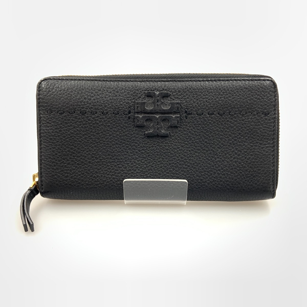 〇〇TORY BURCH トリーバーチ マックグロー ラウンドファスナー 長財布 ブラック