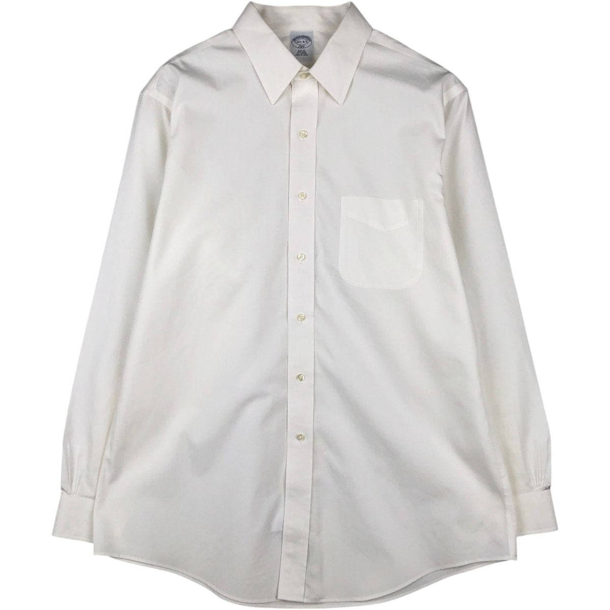 古着 ブルックスブラザーズ Brooks Brothers 346 SLIM FIT 長袖 コットンシャツ メンズXL相当/rab181170