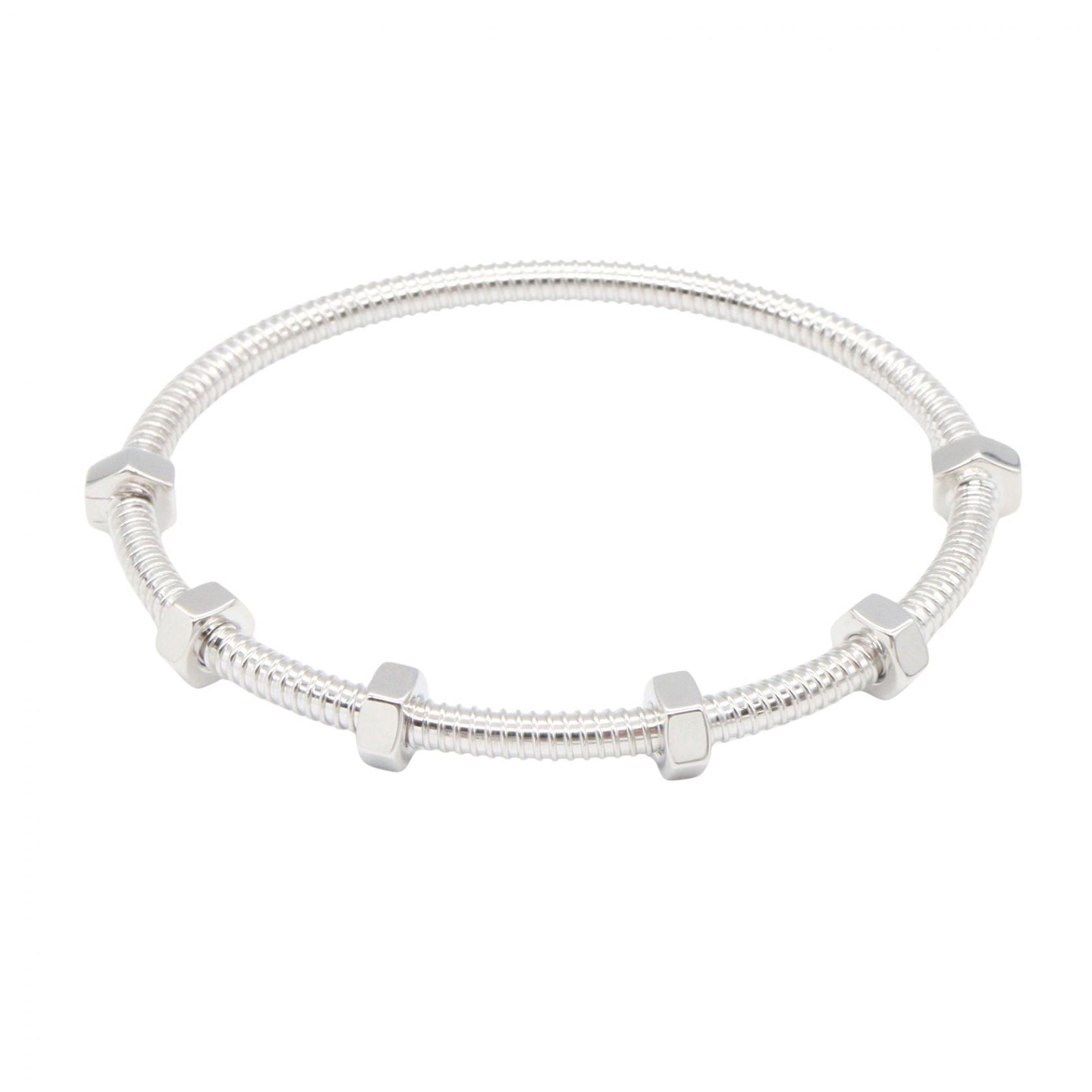 カルティエ CARTIER エクルドゥ カルティエ ブレスレット ブレスレット アクセサリー K18WG(ホワイトゴールド) レディース シルバー系 【中古】