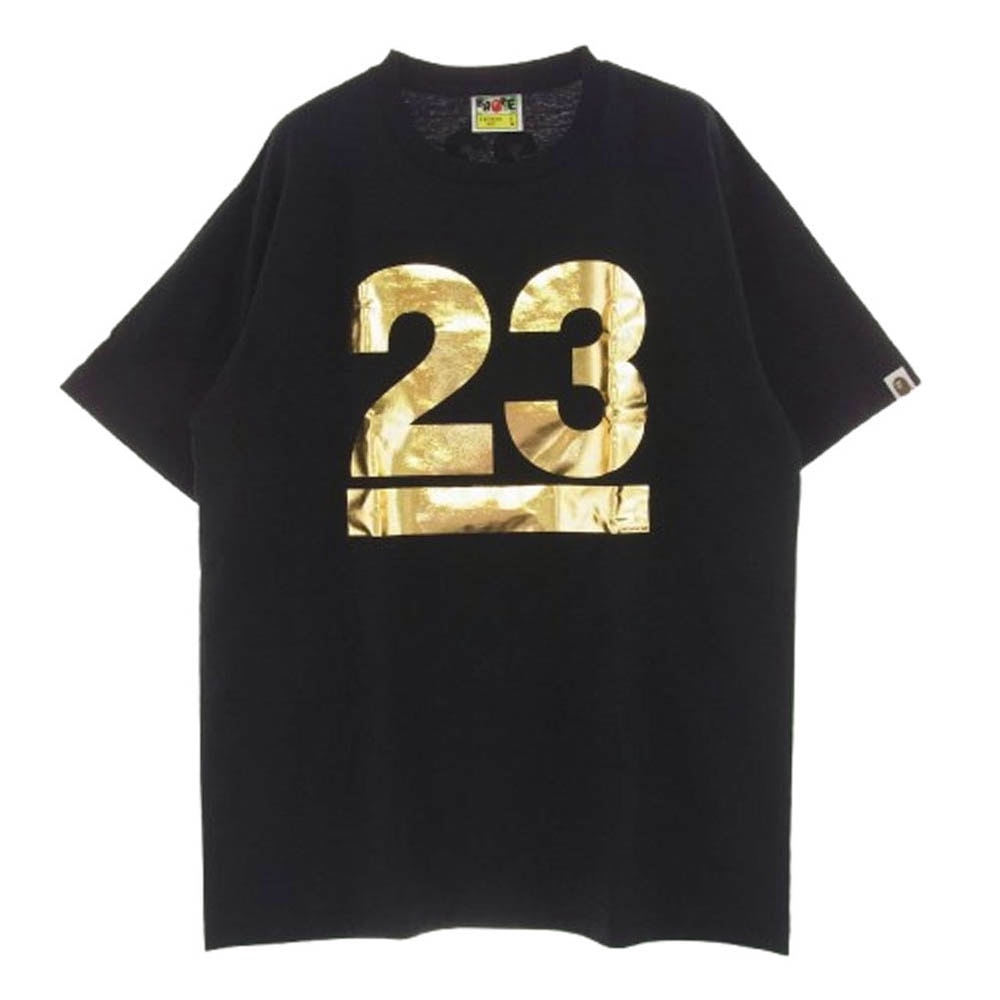 A BATHING APE アベイシングエイプ Tシャツ × NOWHERE 23rd Anniversary TEE ノーウェア 23周年 記念 半袖 Tシャツ L ブラック系 L【美品】【中古】
