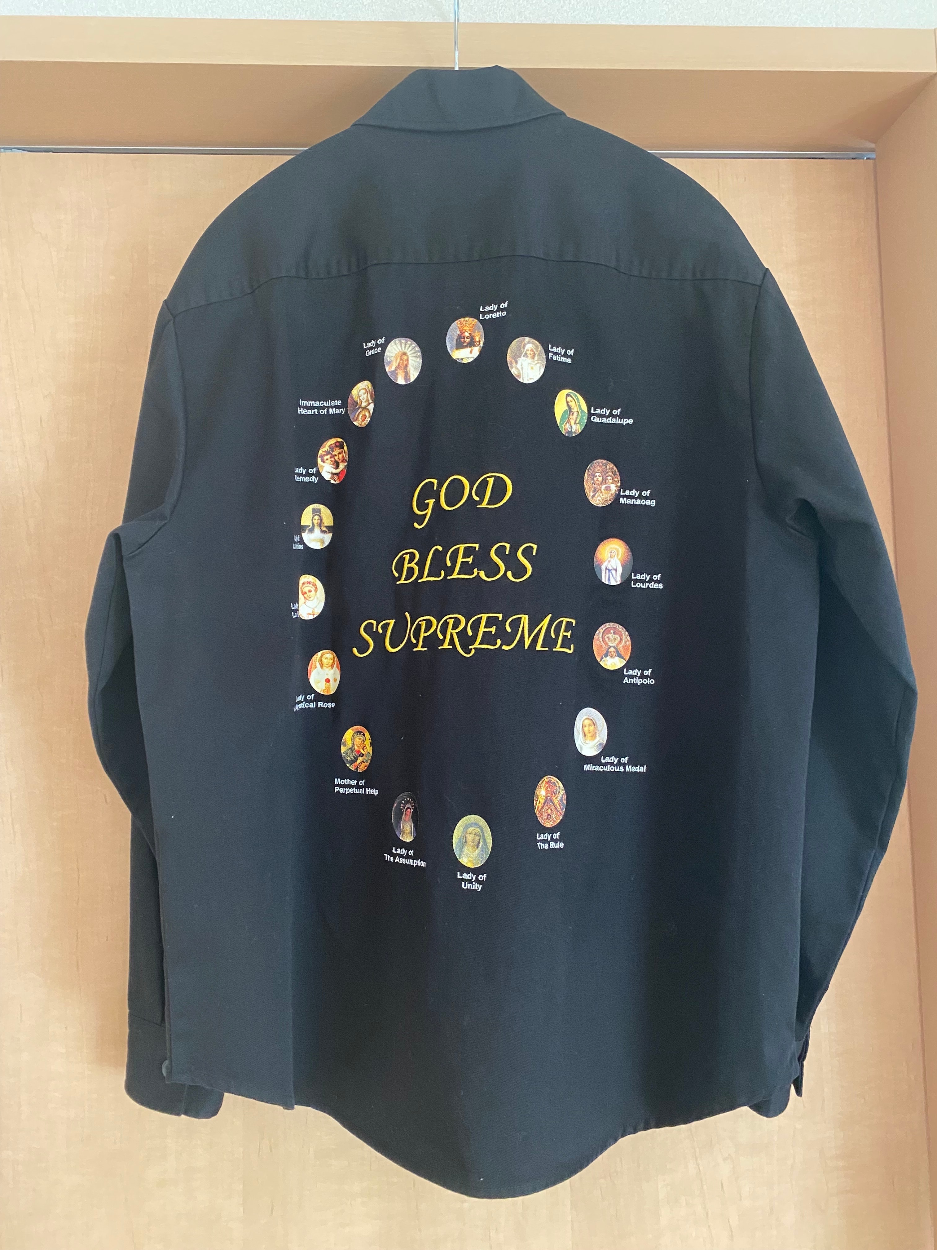 Supreme Our Lady Work Shirt "Black"