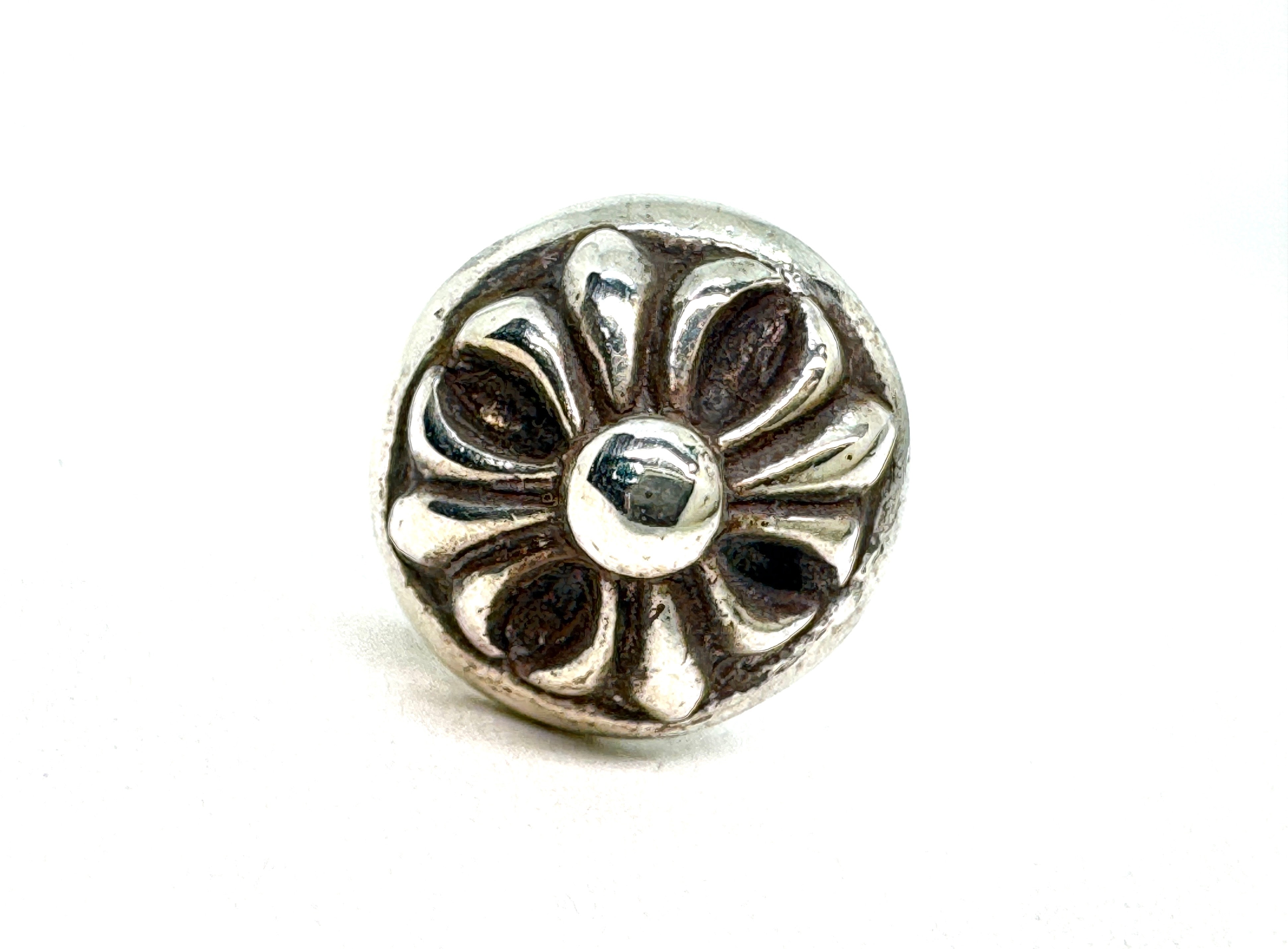 Chrome Hearts Cross Ball Stud Earrings "Silver"