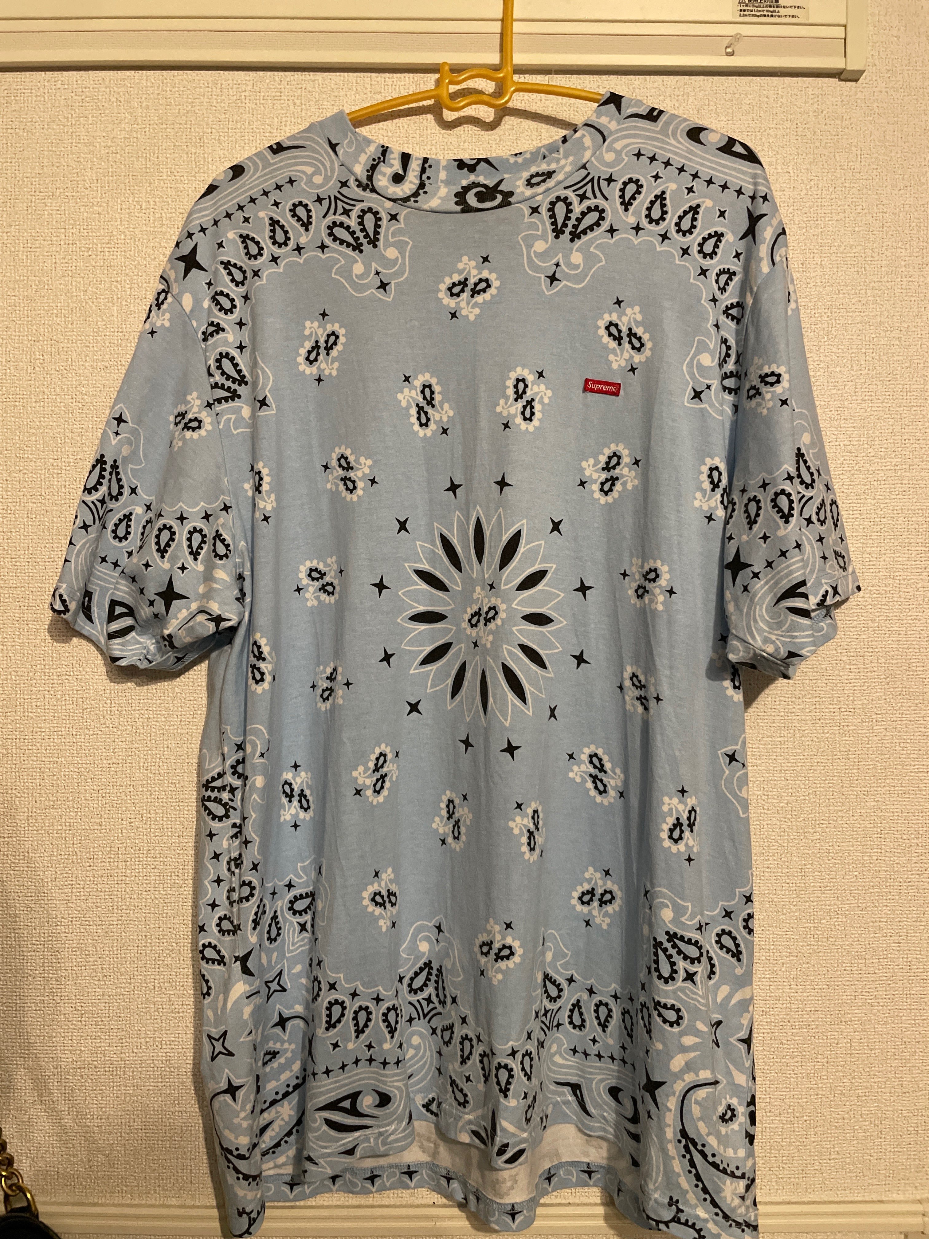 Supreme Small Box Tee "Bandana Blue"(21SS)