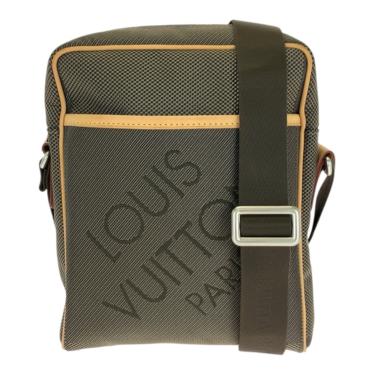 美品 LOUIS VUITTON ルイヴィトン ダミエ・ジェアン シタダン カーキ シルバー金具 ナイロン レザー/ ショルダーバッグ 1-0288579 【中古】