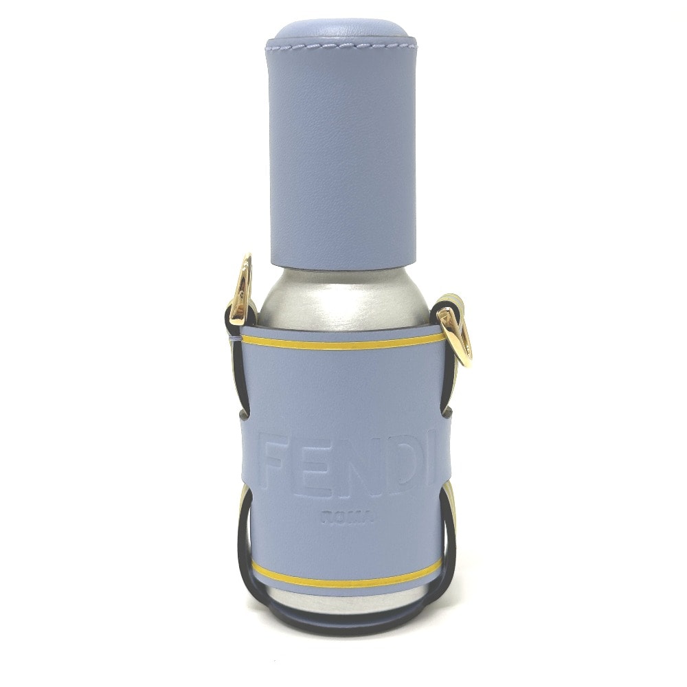 フェンディ FENDI ディスペンサーホルダー 7AR982 ロゴ スプレー 香水 レザー パープル系 未使用