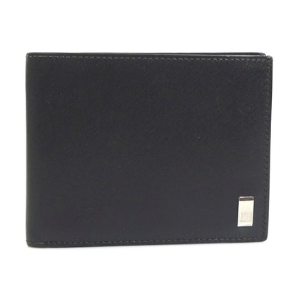 ダンヒル Dunhill 二つ折り財布 レザー ダークブラウン メンズ【中古】 56617a