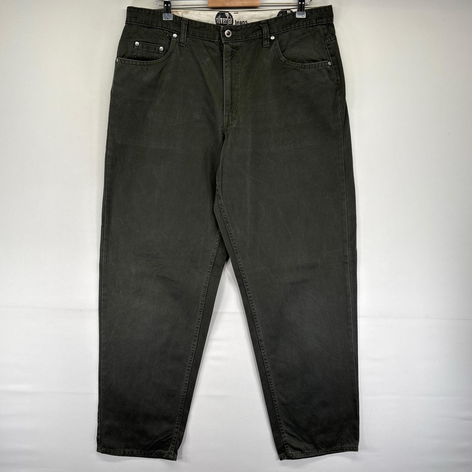 古着 90's/90年代 リーバイス Levi's パンツ SilverTab テーパード バギー チノパン ジッパーフライ W38 L34  グレー系 メンズ