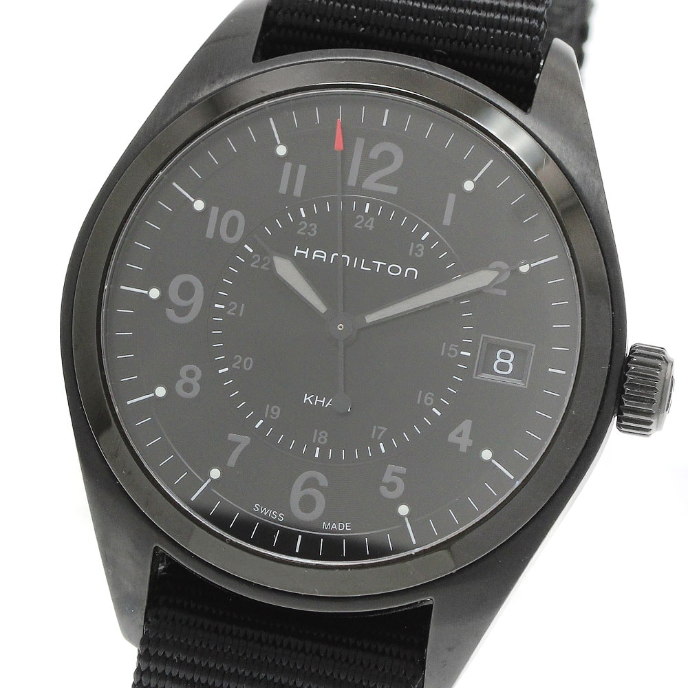☆良品 ハミルトン カーキフィールド H684010 メンズ 【中古】
