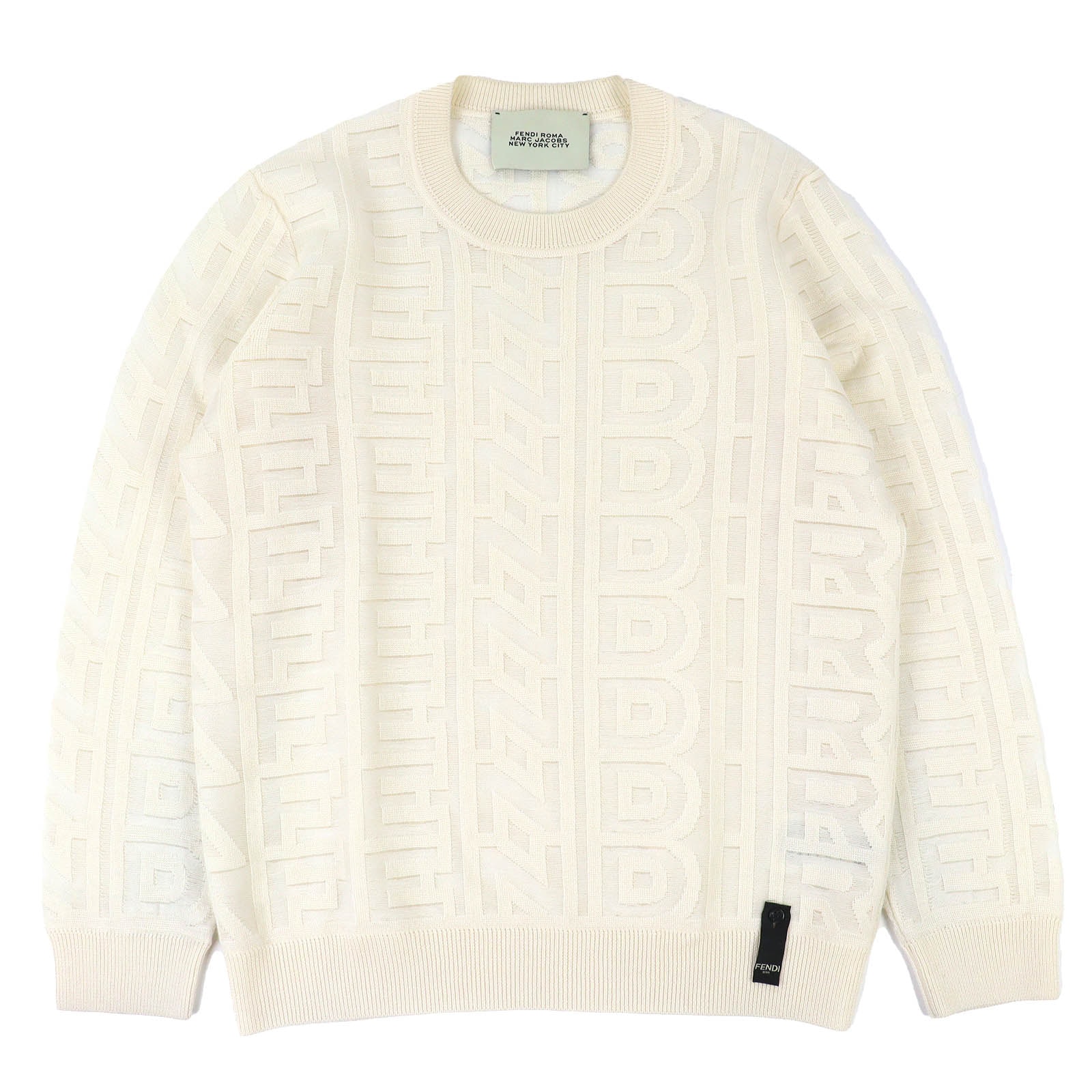 極美品 フェンディ×マークジェイコブス ニット 48 FZX131 AMBX