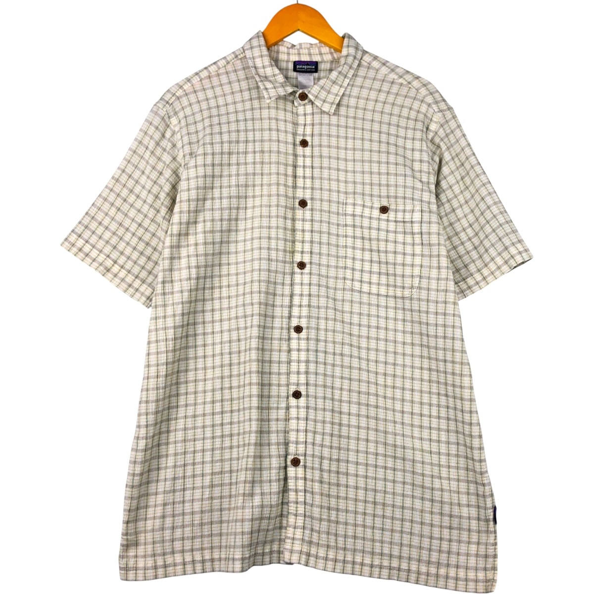 古着 パタゴニア Patagonia 52921SP14 シアサッカー 半袖 チェックシャツ ボックスシャツ メンズXXL相当/eaa584891