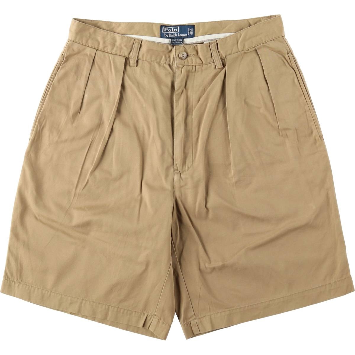 古着 ラルフローレン Ralph Lauren POLO by Ralph Lauren TYLER SHORTツータック チノショーツ ショートパンツ メンズw32相当/eaa653463