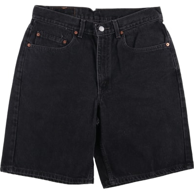 古着 00年代 リーバイス Levi's 550 RELAXED FIT ブラックデニムショーツ ハーフパンツ メンズw33相当/eaa587964