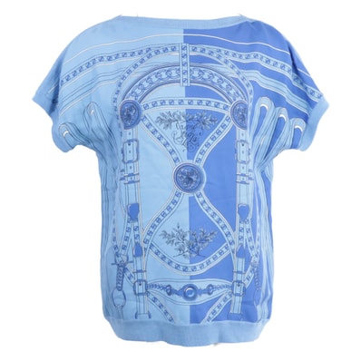 エルメス 【美品/国内正規/22SS】GRAND TRALALA グラン・トゥラララ ツイルレーヌ 半袖ニットセーター/ 38