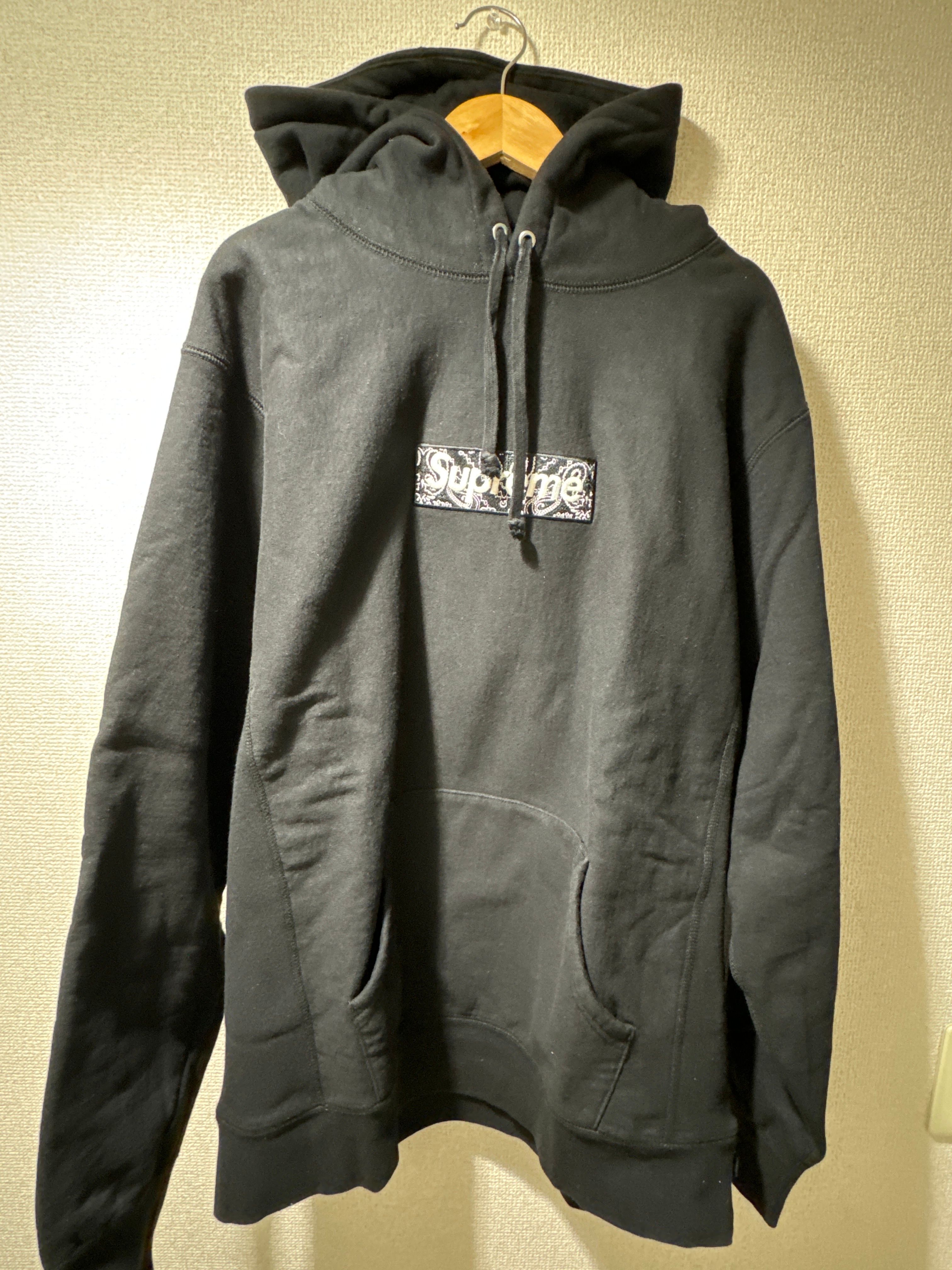 Supreme Bandana Box Logo Hooded Sweatshirt "Black"