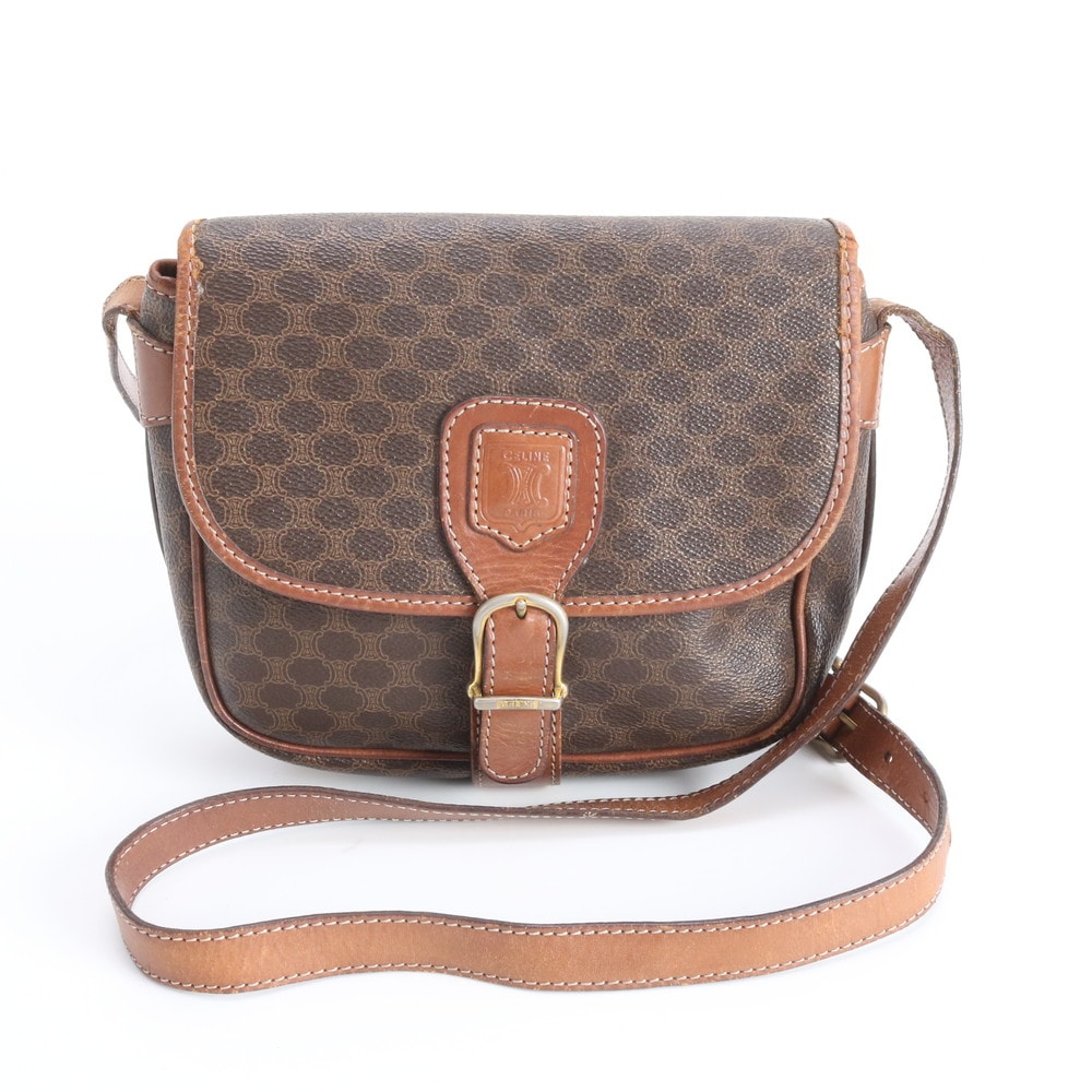 セリーヌ マカダムクロスボディショルダーバッグ