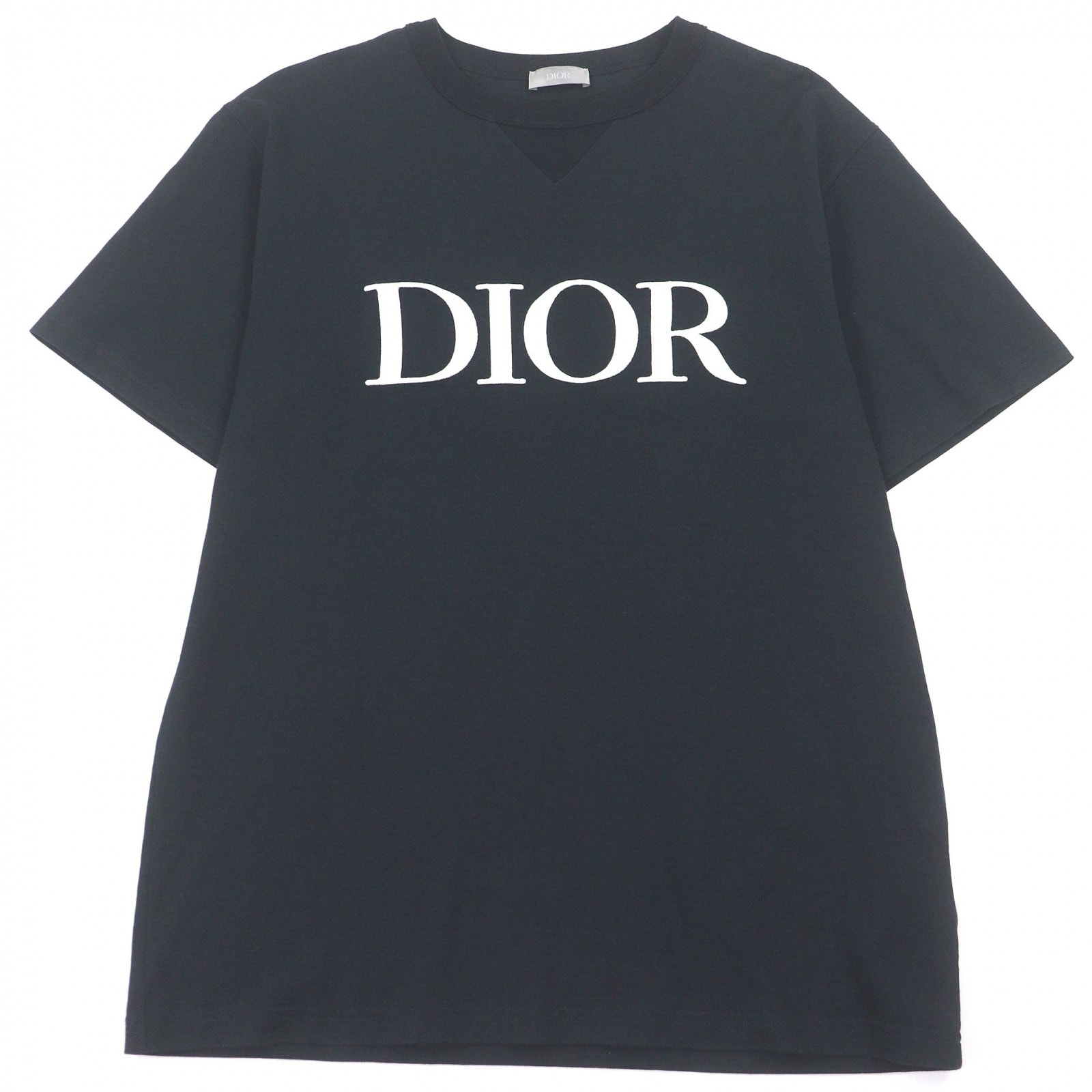 美品 ディオール オム 半袖Tシャツ ネイビー M 183J685A0677