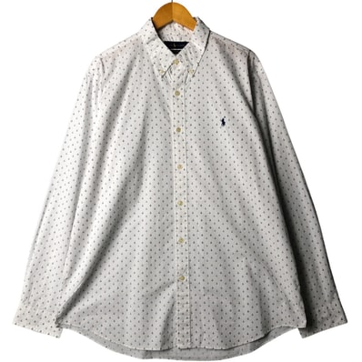 古着 ラルフローレン Ralph Lauren CLASSIC FIT 総柄 長袖 ボタンダウンシャツ メンズXL相当/eaa567477