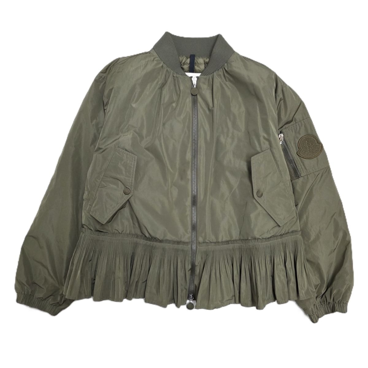 MONCLER モンクレール 21SS MIRAC ミラック ボンバージャケット 薄手 ナイロンジャケット ダウンジャケット G10931A53G10 54AWA ポリエステル カーキ  レディース【中古】