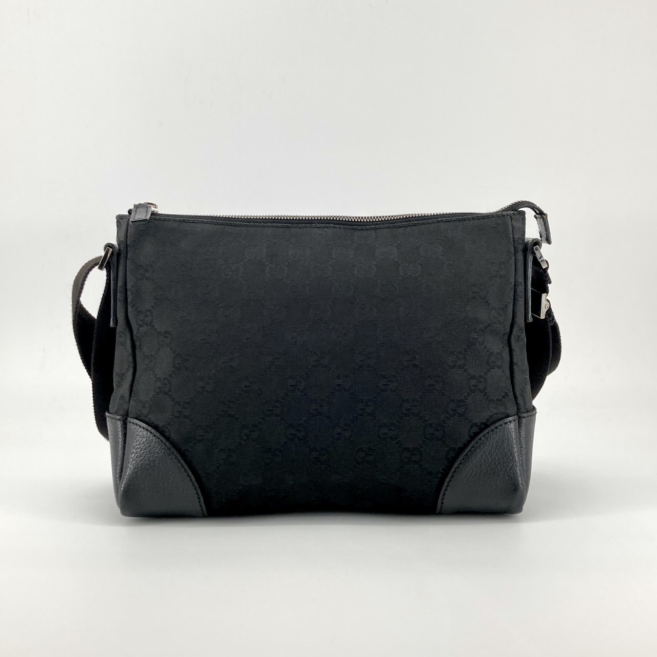 C (やや傷や汚れあり)】GUCCI（グッチ） GGキャンバス レザー 114273