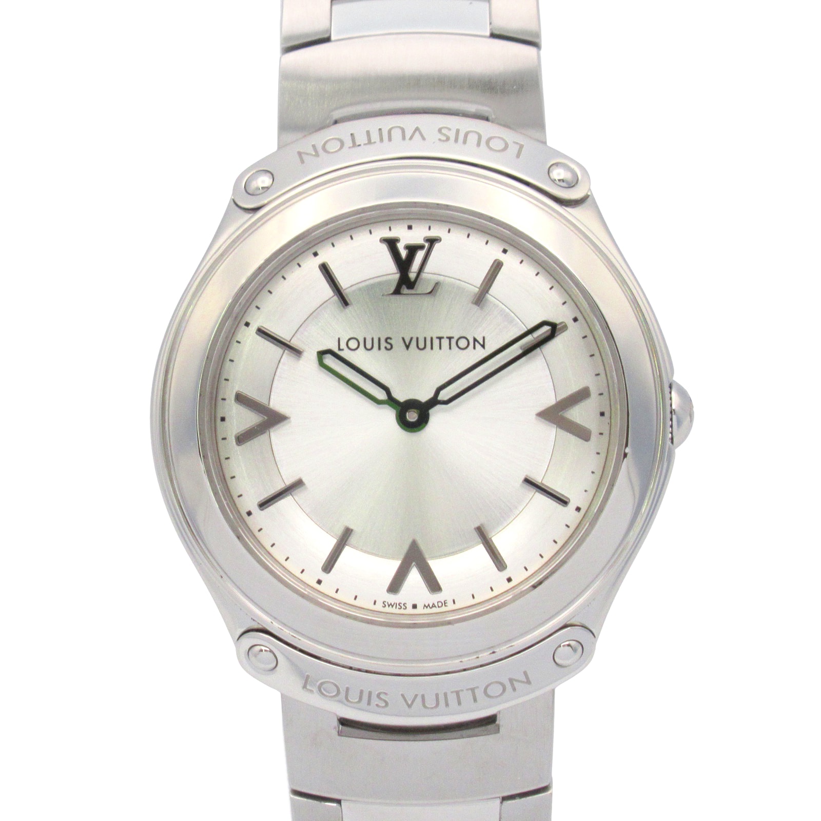 ルイ・ヴィトン LOUIS VUITTON フィフティファイブ 腕時計 時計 ステンレススチール レディース シルバー系 Q6J00 【中古】