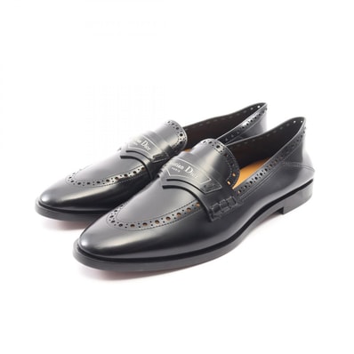 ディオール Dior Dior Boy ディオールボーイ パンチング ローファー 靴 レザー レディース ブラック系 【中古】
