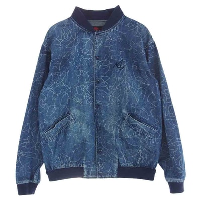 MASSES マシス ジャケット 19SS DENIM CRACK RIB JKT デニム クラック ジャケット インディゴブルー系 M【中古】
