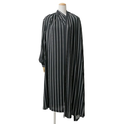 BALENCIAGA バレンシアガ ワンピース サイズ36 アシンメトリー ジャージー生地 ストレッチ ストライプ ブランド古着【中古】20260618/RA9846