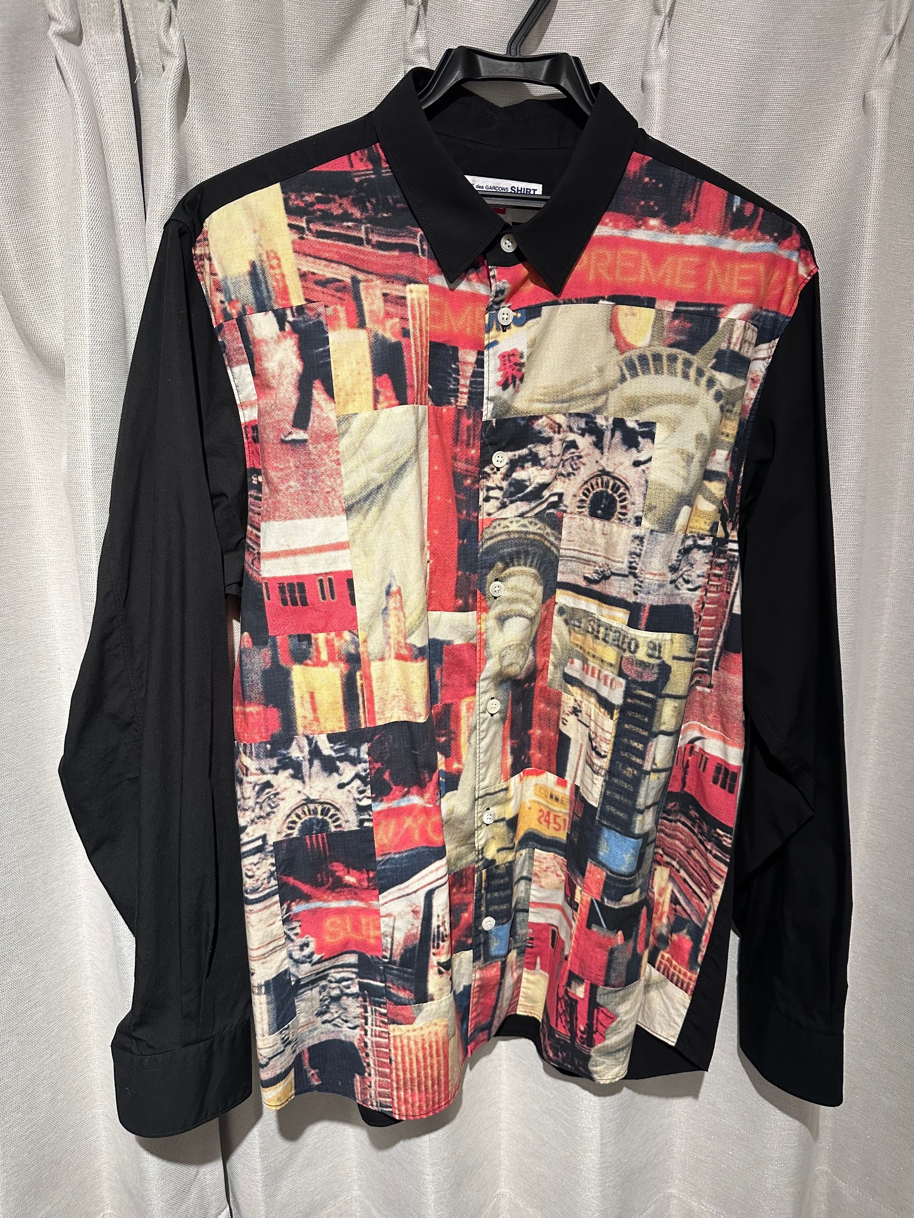 Supreme / Comme des Garçons SHIRT® Patchwork Button Up Shirt "Black"