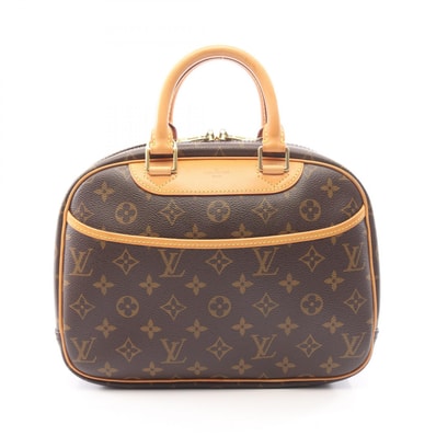 ルイ・ヴィトン LOUIS VUITTON トゥルーヴィル ハンドバッグ バッグ PVCコーティングキャンバス レザー モノグラム レディース ブラウン系 M42228 【中古】