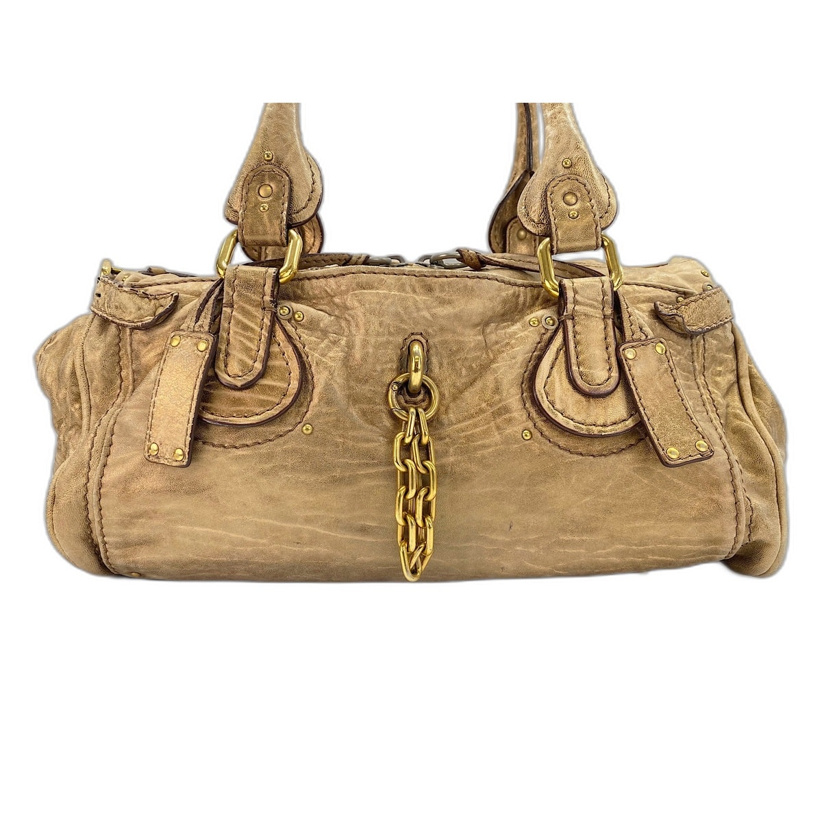 クロエ Chloe レザー パディントン ハンドバッグ【中古】