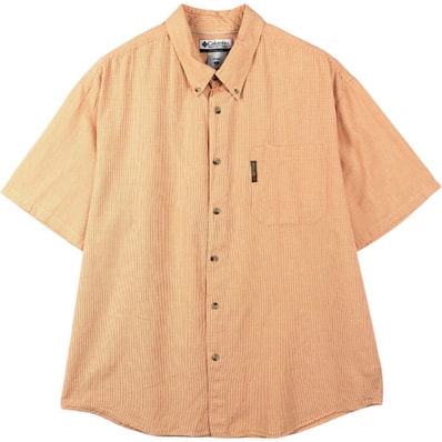 古着 00年代 コロンビア Columbia 半袖 ボタンダウン チェックシャツ メンズXL相当/eaa655414