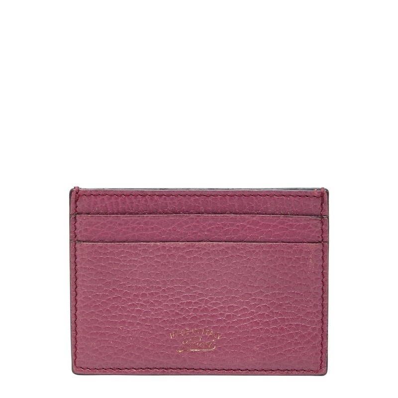 グッチ スウィング カードケース 368876 ピンク レザー レディース GUCCI 【中古】