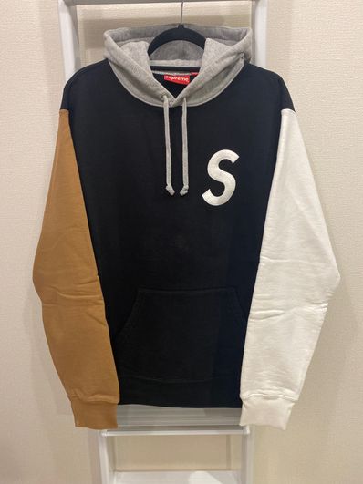 Supreme s logo sales colorblocked hooded sweatshirt