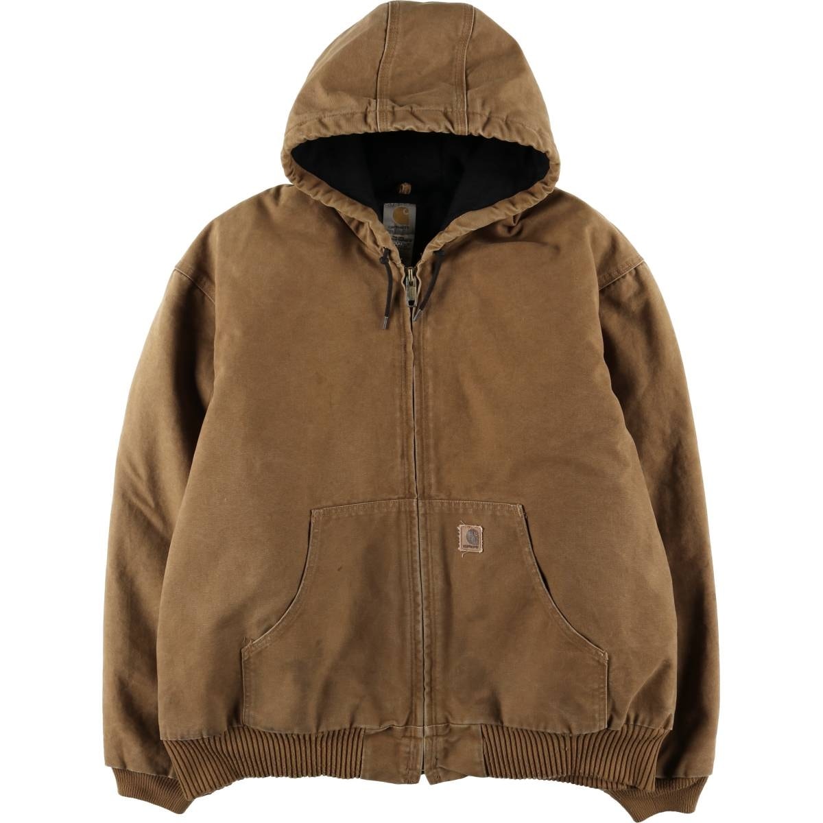 古着 00年代 カーハート Carhartt アクティブジャケット 中綿入り ダックフルジップパーカー メンズXXL相当/evb029853
