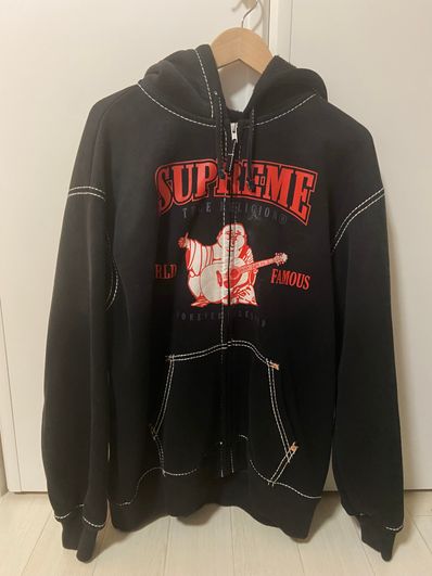 Supreme / True Religion® Zip Up Hooded Sweatshirt "Black"