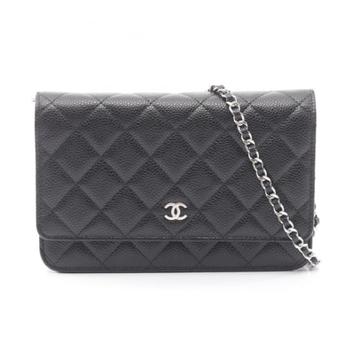 シャネル CHANEL マトラッセ ショルダーバッグ バッグ キャビアスキン(グレインドカーフ) レディース ブラック系 AP0250 【中古】