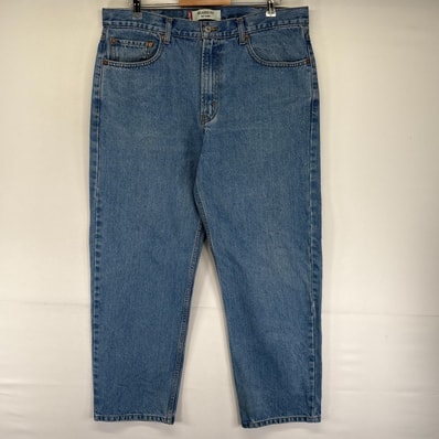 古着 リーバイス Levi's デニム パンツ 550 ジッパーフライ テーパード 5ポケット ジーンズ ジーパン W38 L30 ブルー系 メンズ