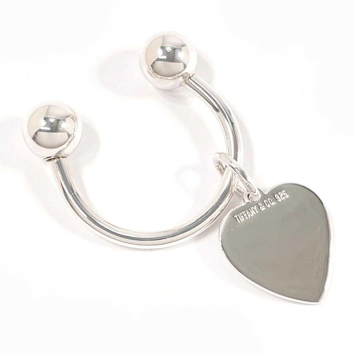 ティファニー キーホルダー ハート タグ キーリング  シルバー