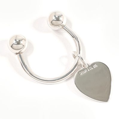 ティファニー キーホルダー ハート タグ キーリング シルバー