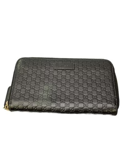 GUCCI Micro Guccissima Round Fastener Wallet "Black"