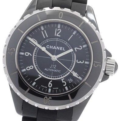 ☆美品 シャネル J12 黒セラミック 38mm H0684 メンズ 【中古】