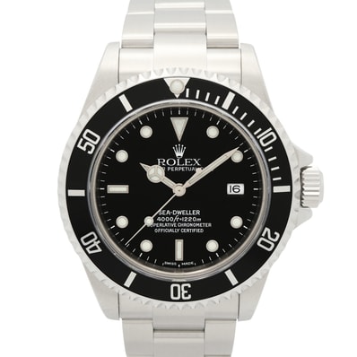 ロレックス ROLEX シードゥエラー A番 腕時計 時計 ステンレススチール メンズ ブラック系 16600 【中古】