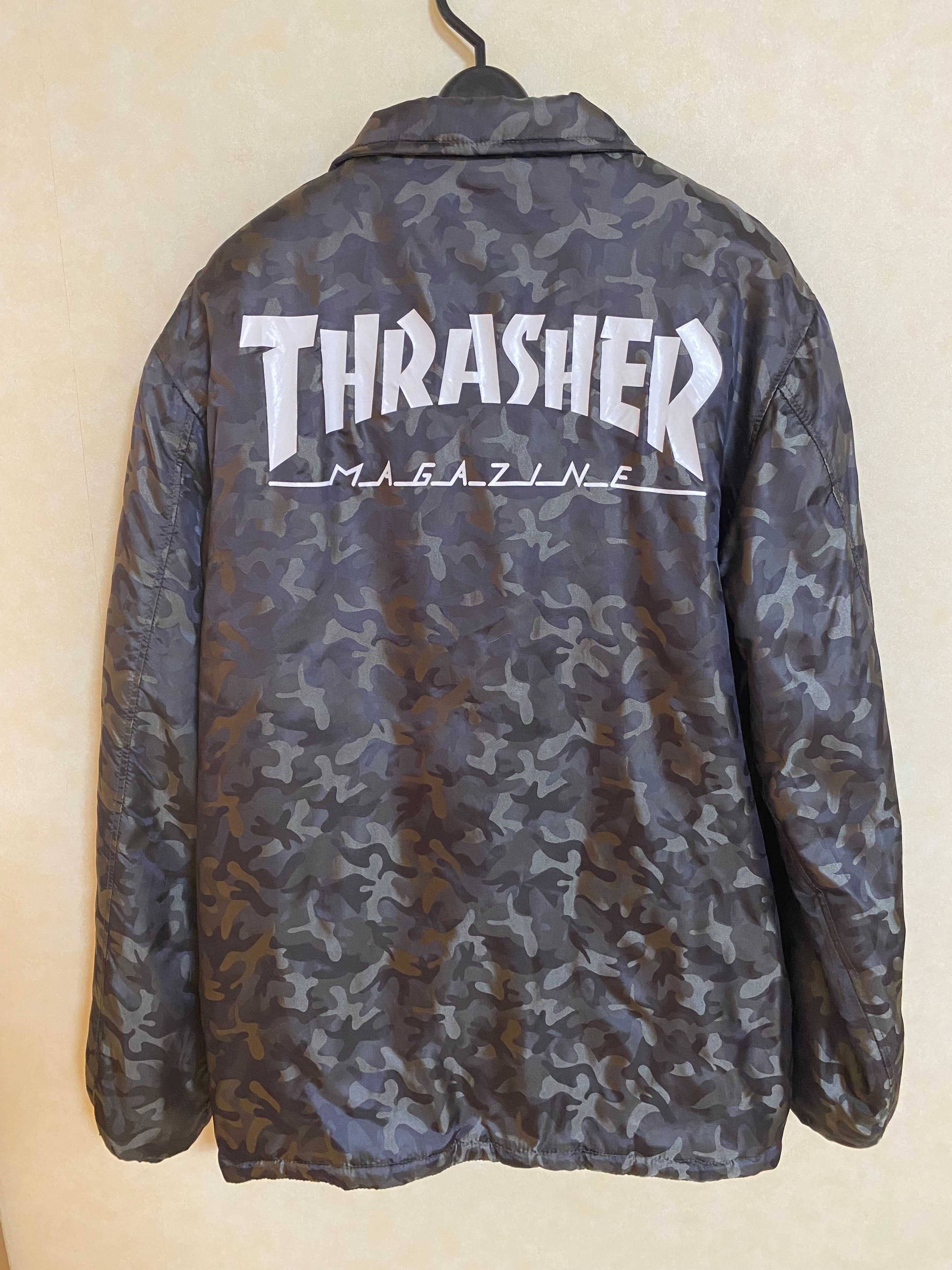 THRASHER ボアコーチジャケット　カモ　Mサイズ