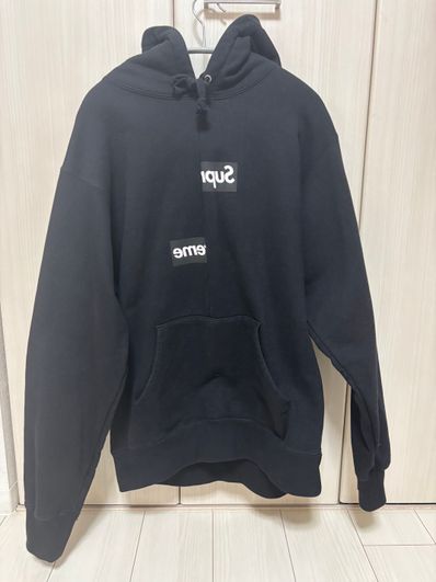Supreme / Comme des Garçons SHIRT® Split Box Logo Hooded Sweatshirt "Black"