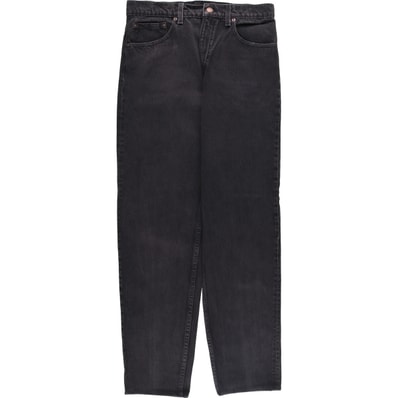 古着 90年代 リーバイス Levi's 550 RELAXED FIT TAPERED LEG ブラックデニム テーパードデニムパンツ USA製 メンズw31相当 ヴィンテージ/evb007566