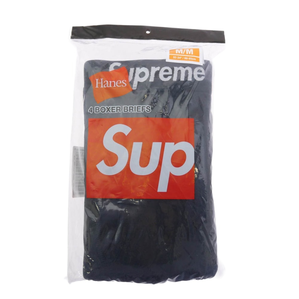 Supreme シュプリーム パンツ Hanes Boxer Briefs 4PACK ヘインズ ボクサー ブリーフ 4パックセット ブラック系 M【新古品】【未使用】【中古】